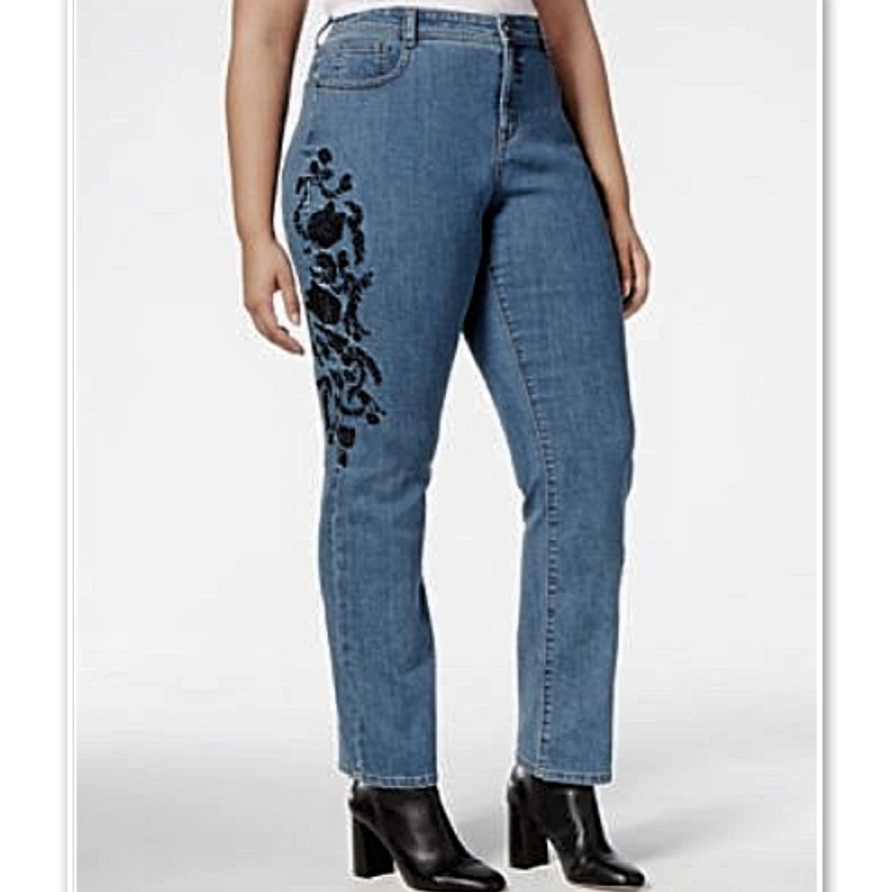Style & Co Macy's Embroidered Jeans